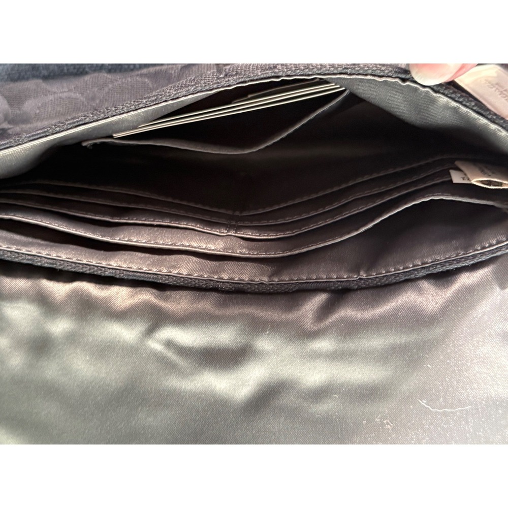 Coach Legacy Signature Turnlock Wristlet Vintage Y2K Wallet Black Gray NWOT - Picture 11 of 11